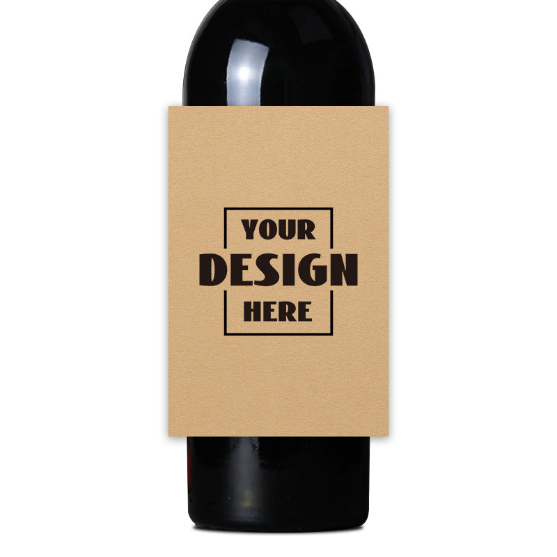 Custom Sheet Rectangle Kraft Paper Wine Labels