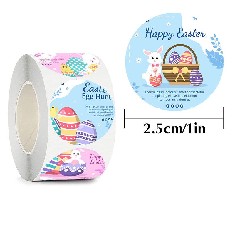 Happy Easter Stickers with Bunny&Egg