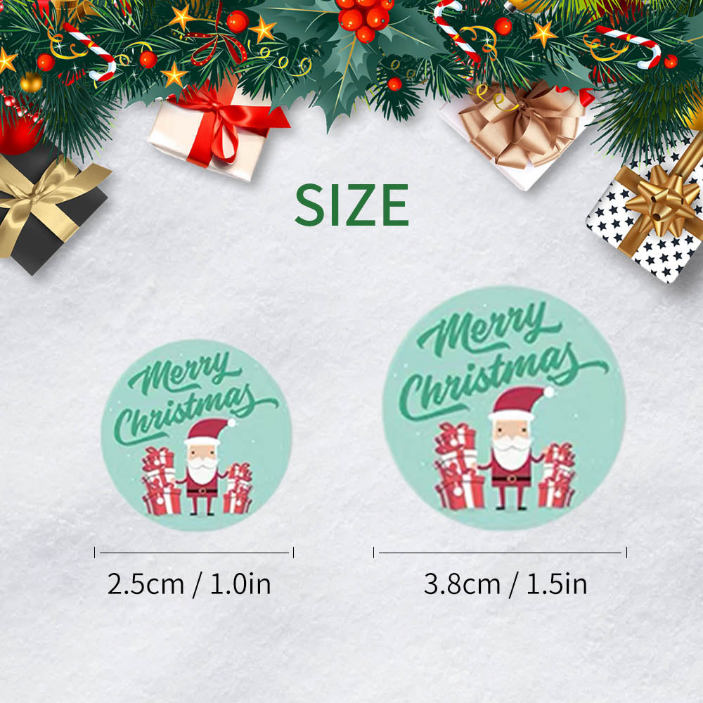 8 Design Merry Christmas Stickers