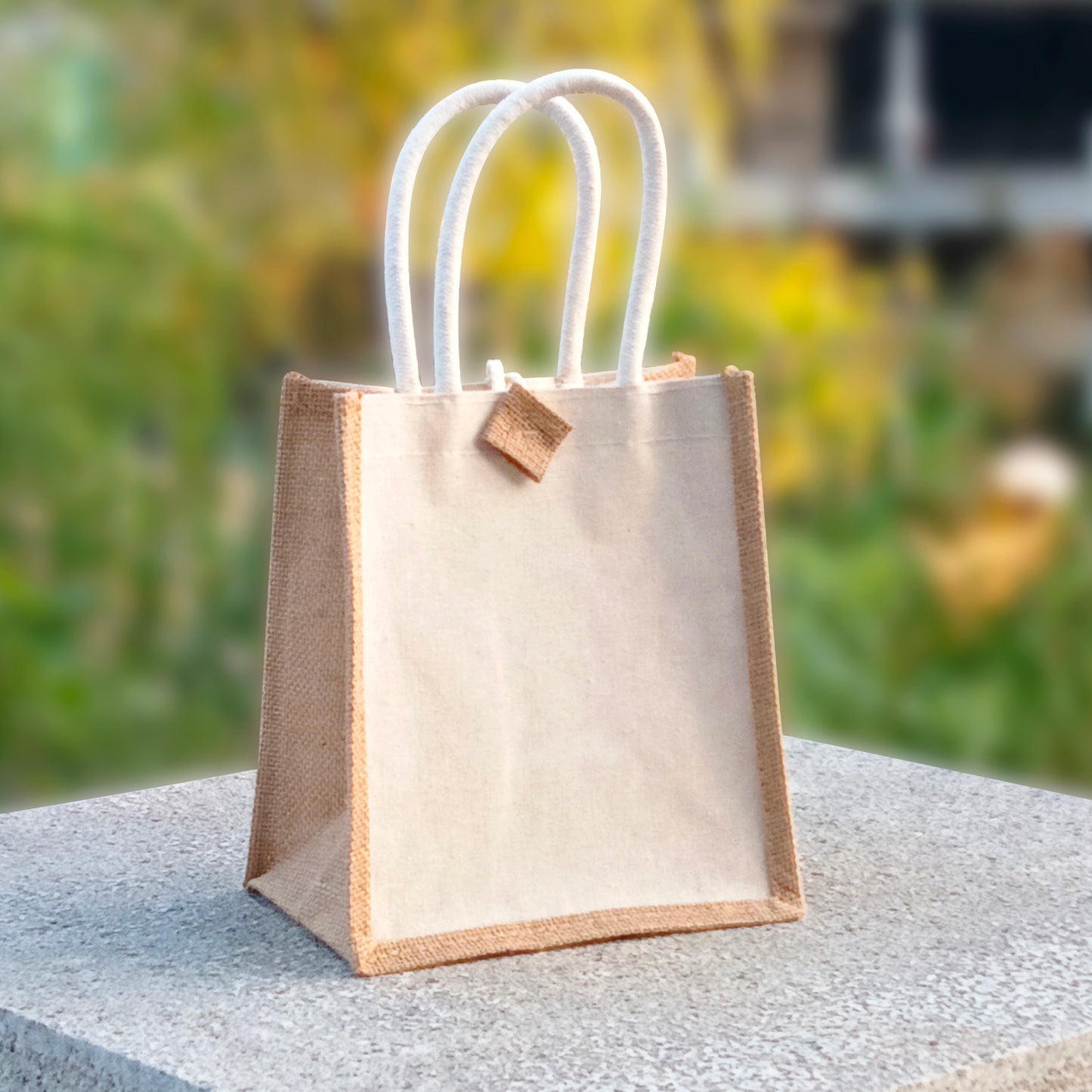 Custom Hessian Canvas Tote  Bag With Buckle