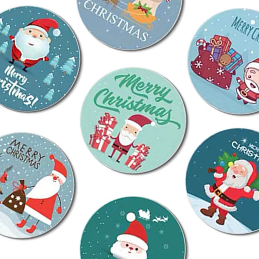 8 Design Merry Christmas Stickers