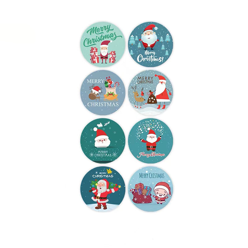 8 Design Merry Christmas Stickers