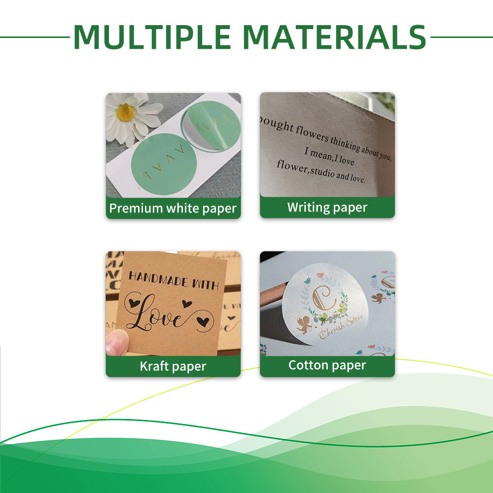 Custom Roll Circle Pearlescent Paper labels