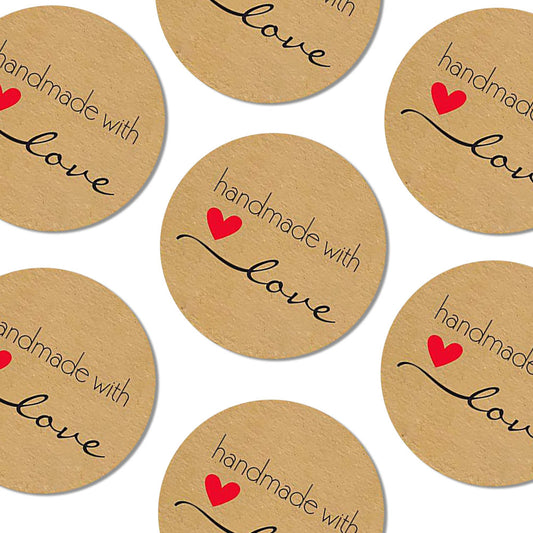 Handmade With Love Stickers