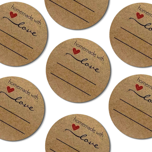 Homemade With Love Stickers