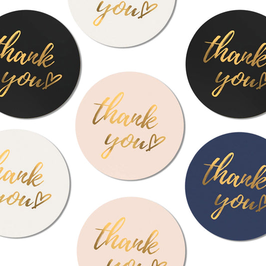 Simple Thank You Stickers