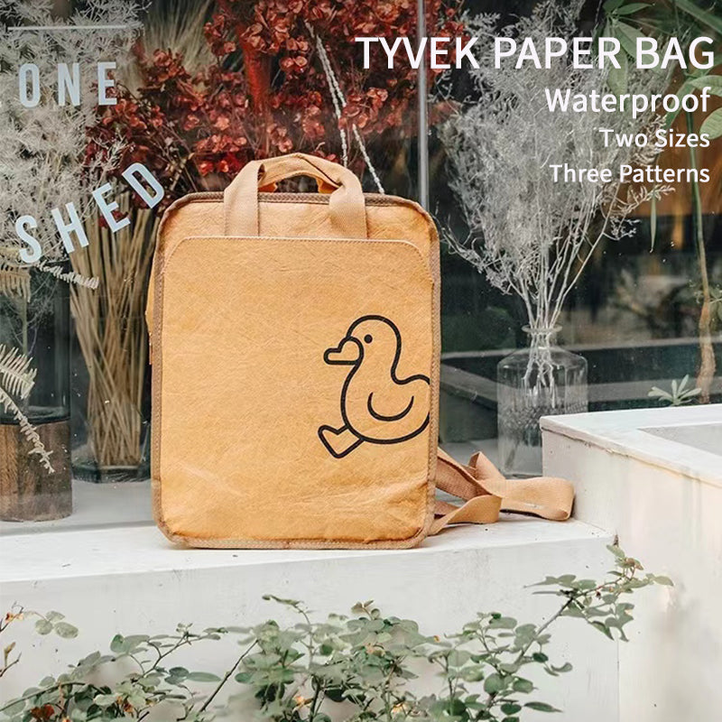 Tyvek paper Washed Kraft Paper Laptop Bag