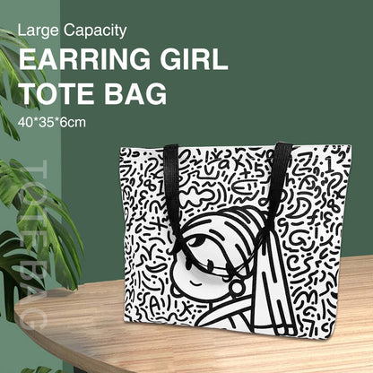 Girl with a Pearl Earring Tote Bag