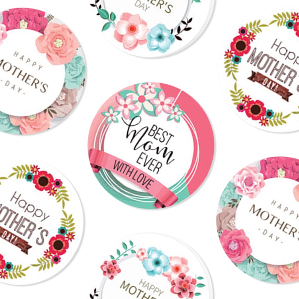 Flower Design Stickers For Mother