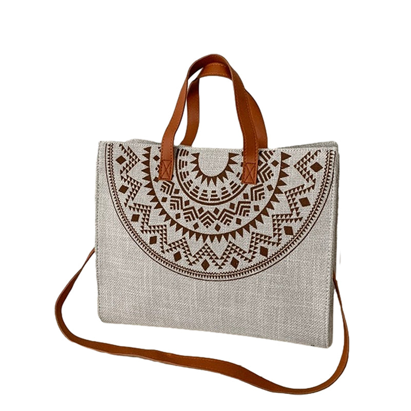 Geometric Printed Canvas Bag