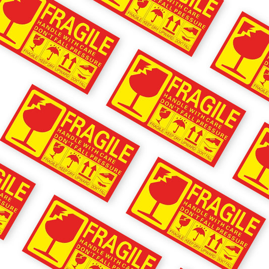 Fragile Warning Stickers Handle With Care