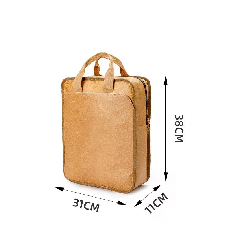 Tyvek paper Washed Kraft Paper Laptop Bag