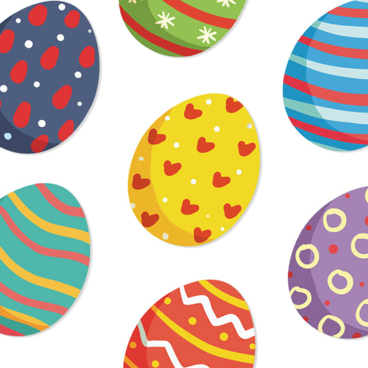 9 Design Easter Egg Stickers