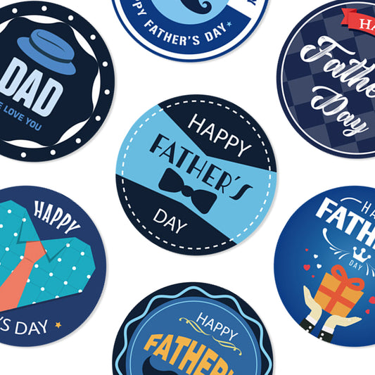 4 Design Father‘s Day Stickers