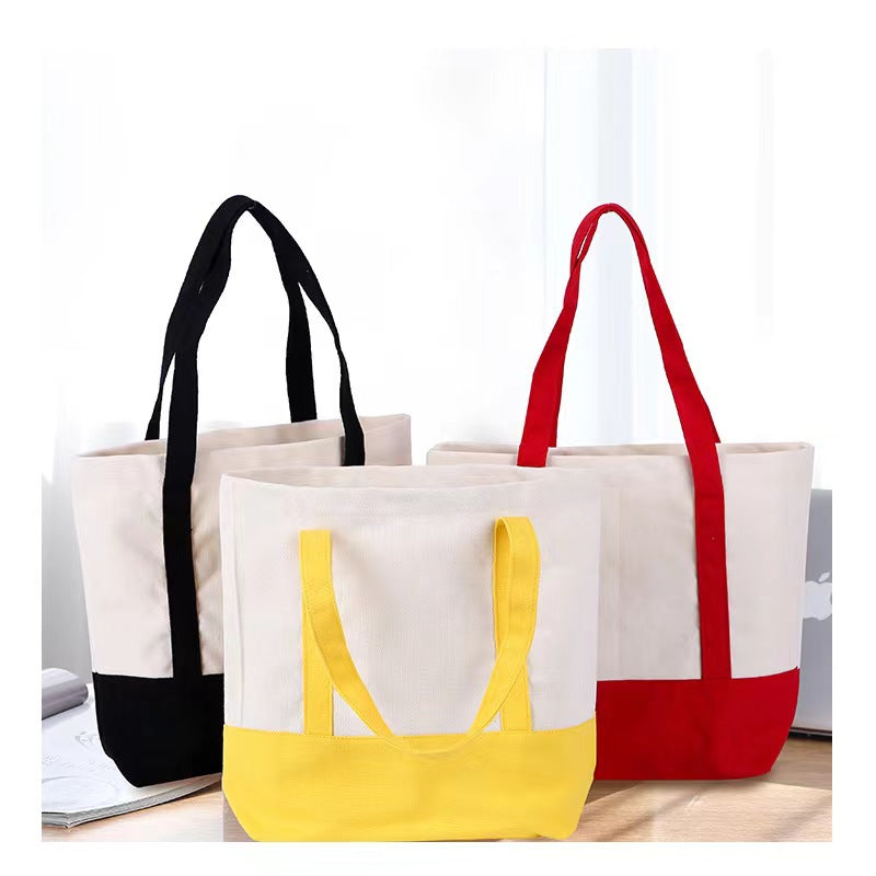 Custom Canvas Contrast Bag - Yellow