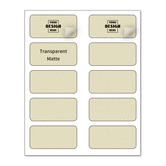 Custom Sheet Rectangle Stickers - Transparent Matte