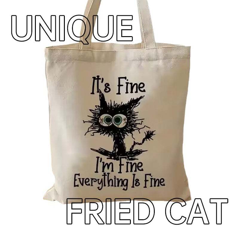 I‘m Fine Cat Canvas Bag
