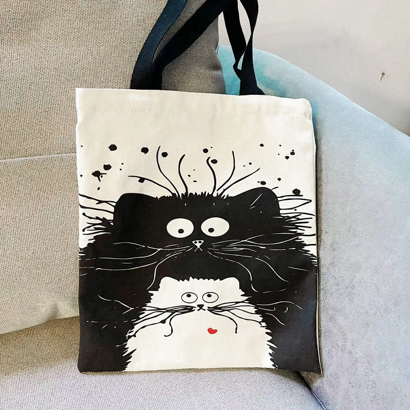 Cute Cat Canvas Bag