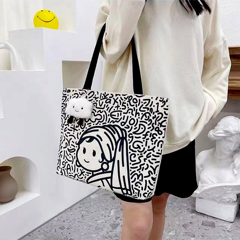 Girl with a Pearl Earring Tote Bag