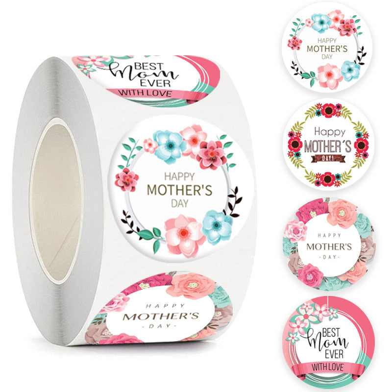 Flower Design Stickers For Mother