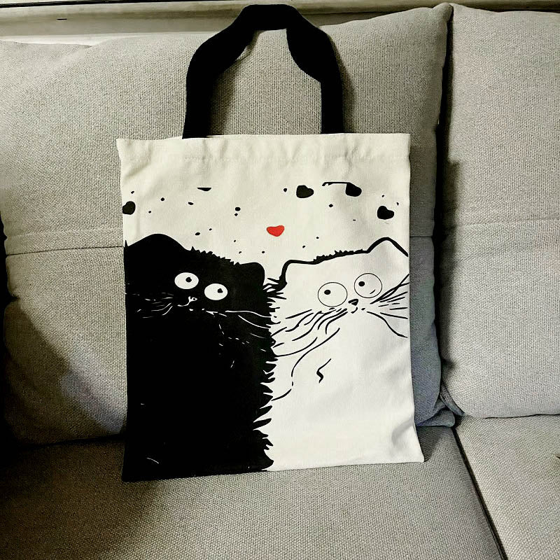 Cute Cat Canvas Bag