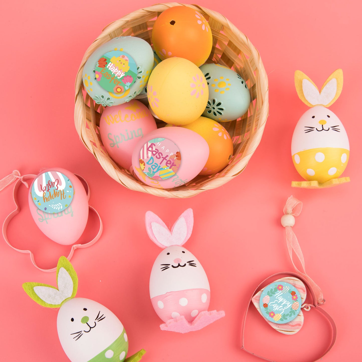 Lovely Happy Easter Stickers