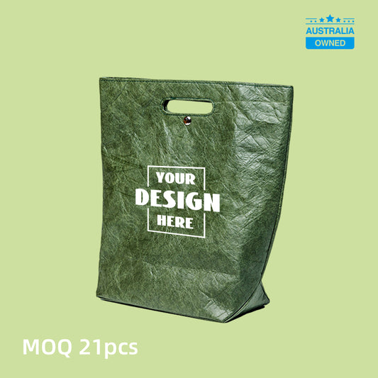 Custom Tyvek Tote Bag - Green