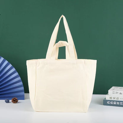 Custom Canvas Tote Bag - With Bottom & Sides