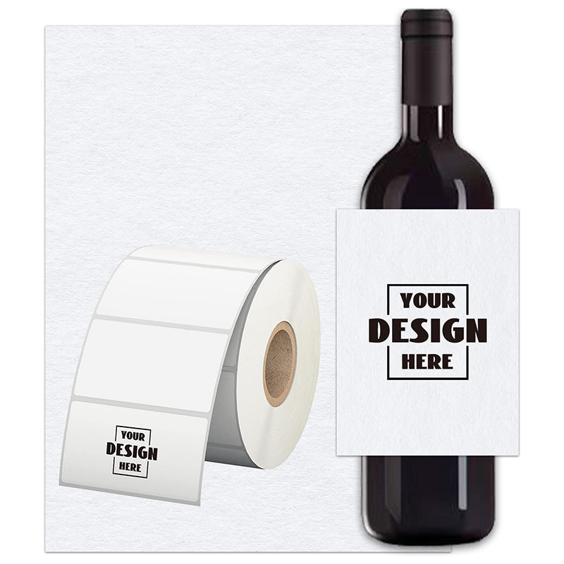 Custom Roll Rectangle Wine Labels