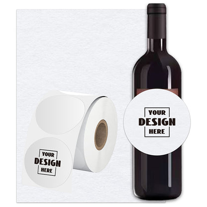 Custom Roll Circle Wine Labels