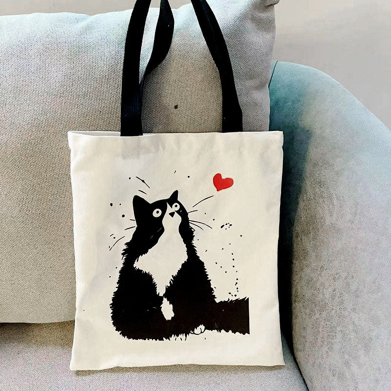 Cute Cat Canvas Bag