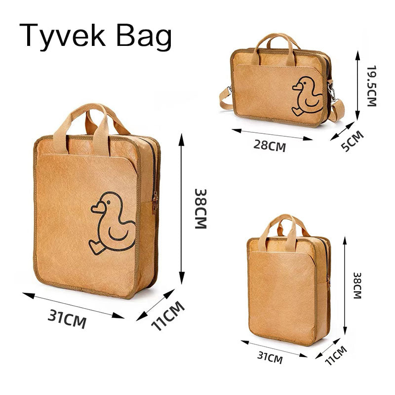 Tyvek paper Washed Kraft Paper Laptop Bag