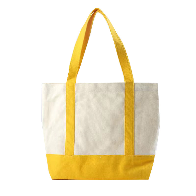 Custom Canvas Contrast Bag - Yellow