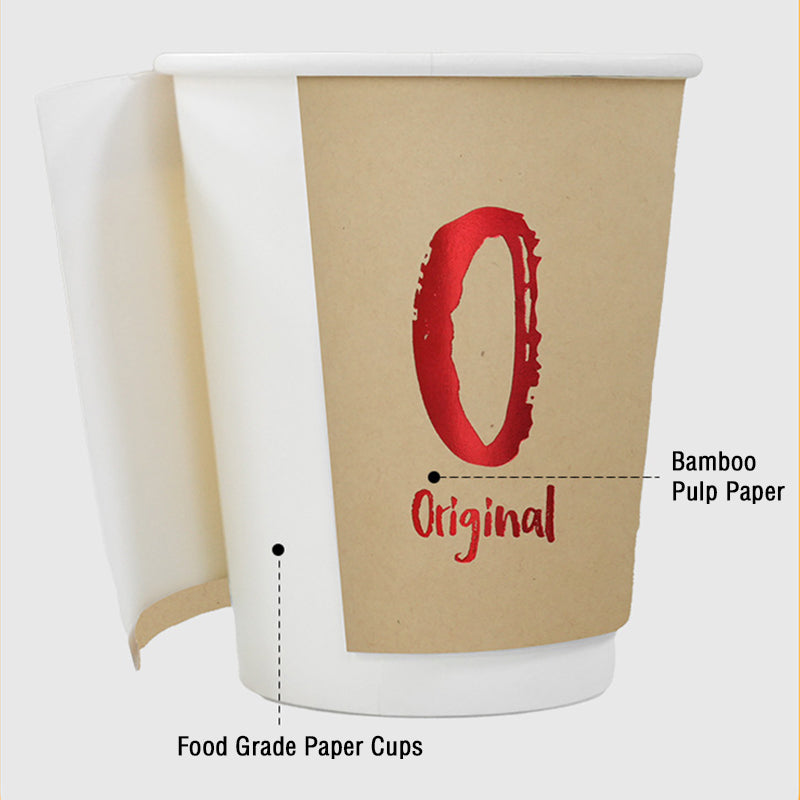 10oz/12oz Double Layer Paper Coffee Cup - Random Color