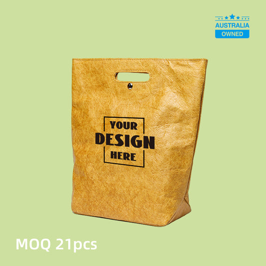 Custom Tyvek Tote Bag - Yellow