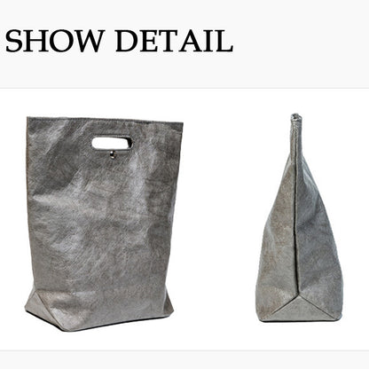 Custom Tyvek Tote Bag - Grey
