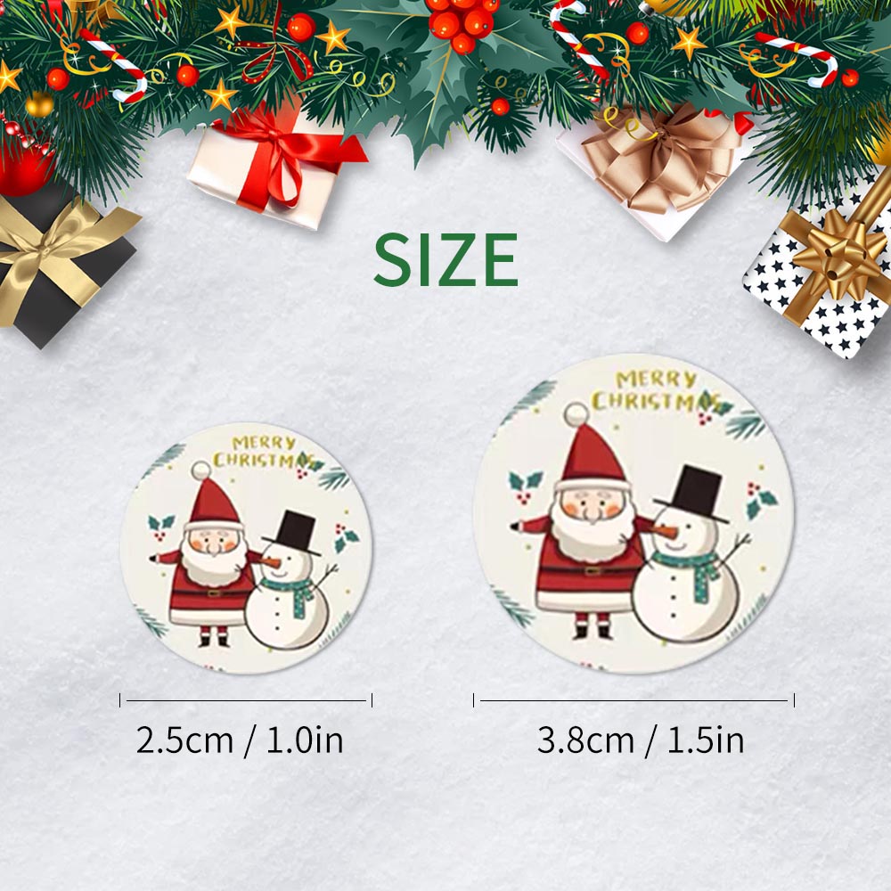 Santa Claus with Christmas Tree Stickers