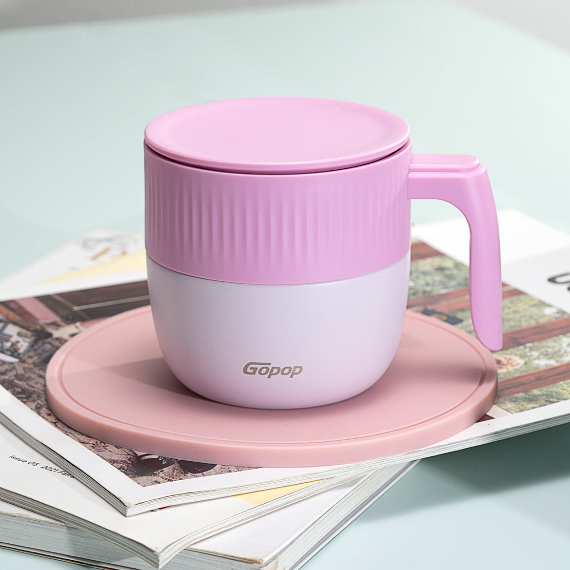 Coffee Mug With Lid - Violet
