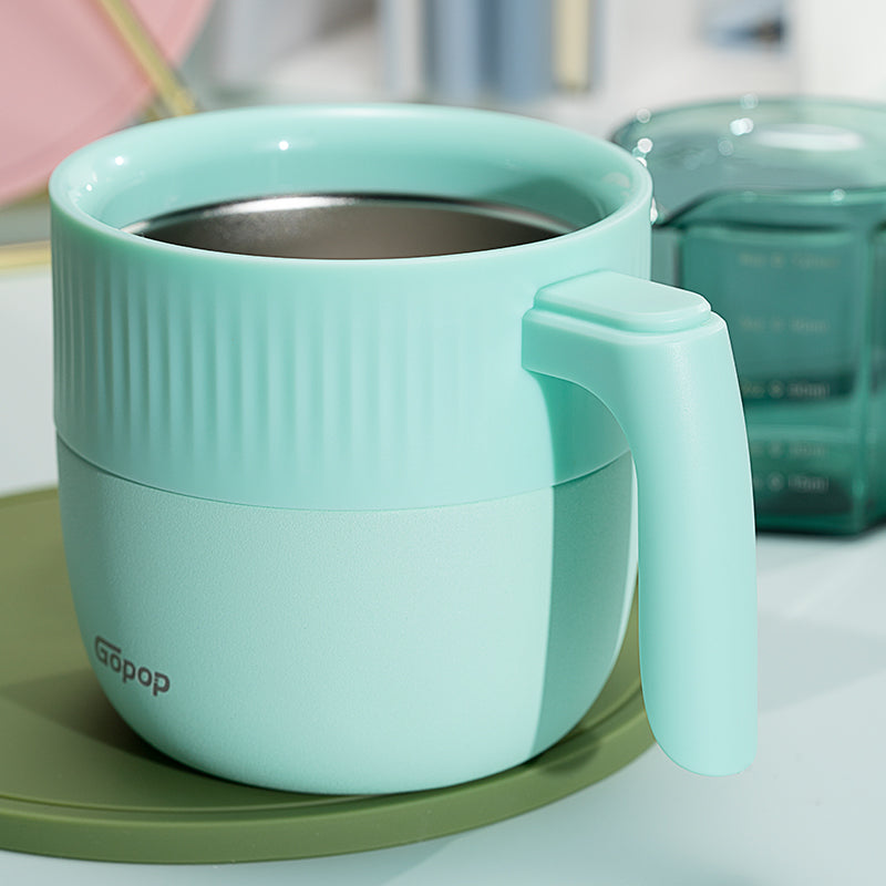 Coffee Mug With Lid - Mint Green