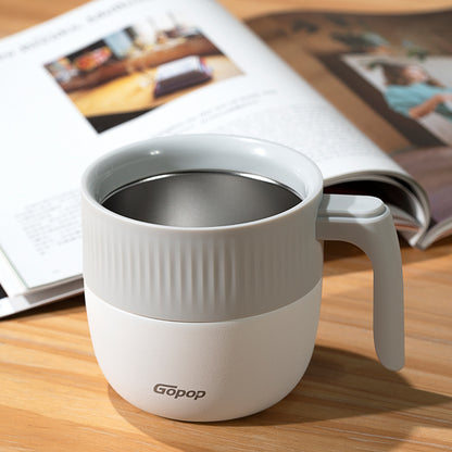 Coffee Mug With Lid - White