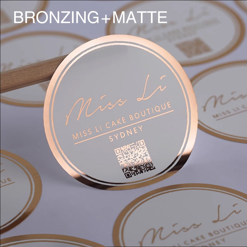 Custom Roll Circle Labels- Transparent Matte