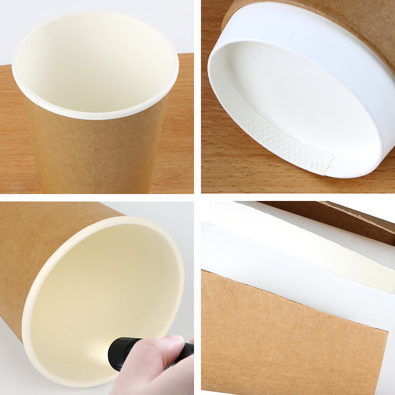 12oz Double Wall Disposable Paper Coffee Cup  - Sketch