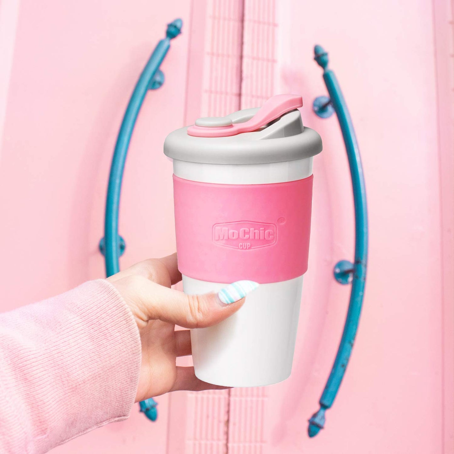 Reusable PLA Coffee Cup - Pink