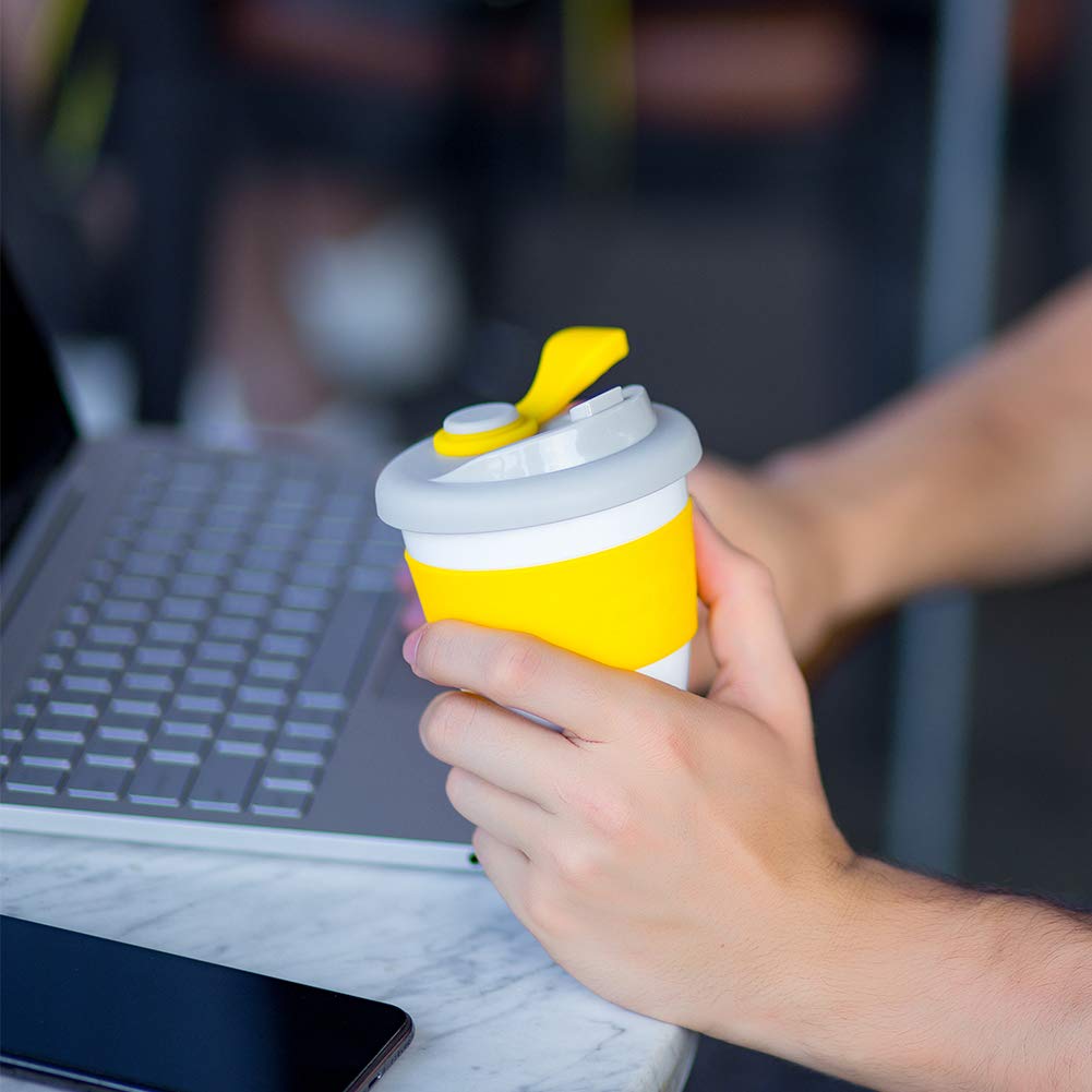 Reusable PLA Coffee Cup - Lemon Yellow