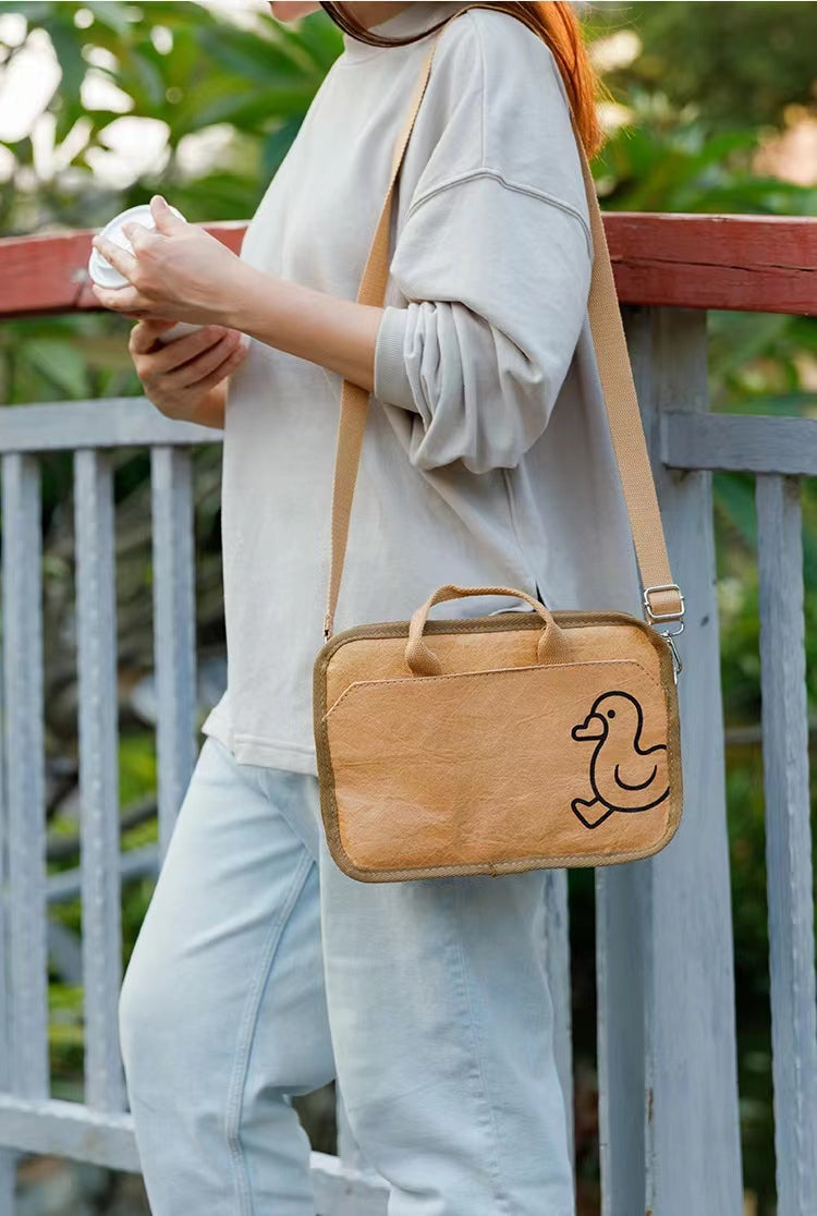 Tyvek paper Washed Kraft Paper Laptop Bag