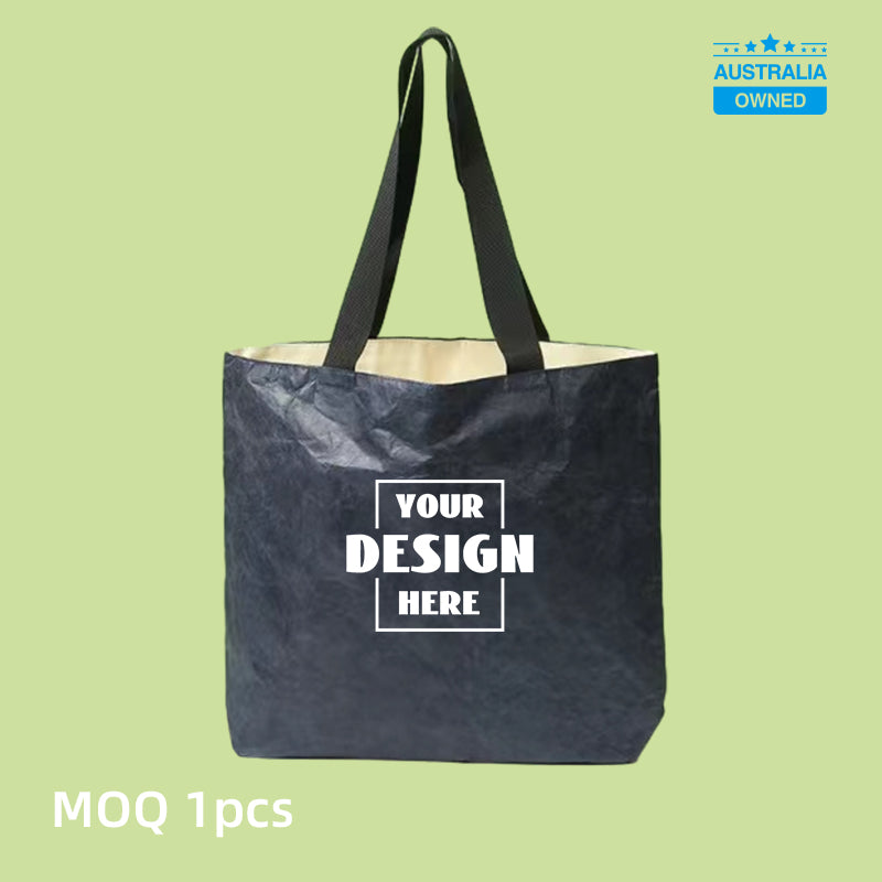 Custom Tyvek Tote Bags - Deep Blue