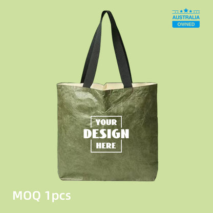 Custom Tyvek Tote Bags - Green