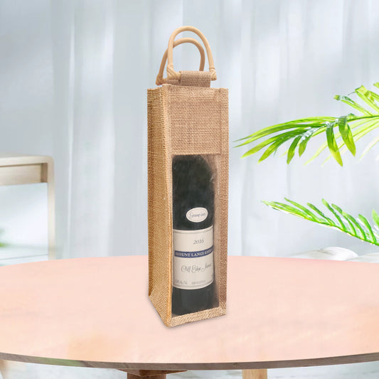 Hessian Wine Bag