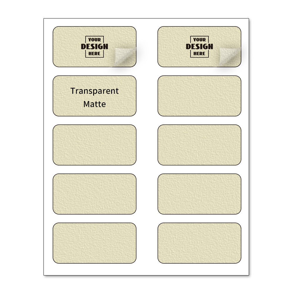 Custom Sheet Rectangle Stickers - Transparent Matte