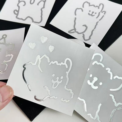 Custom Sheet Square Stickers - Transparent Matte